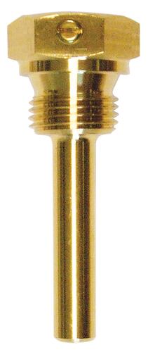 Doigt de gant laiton pour thermomètre plonge 40mm